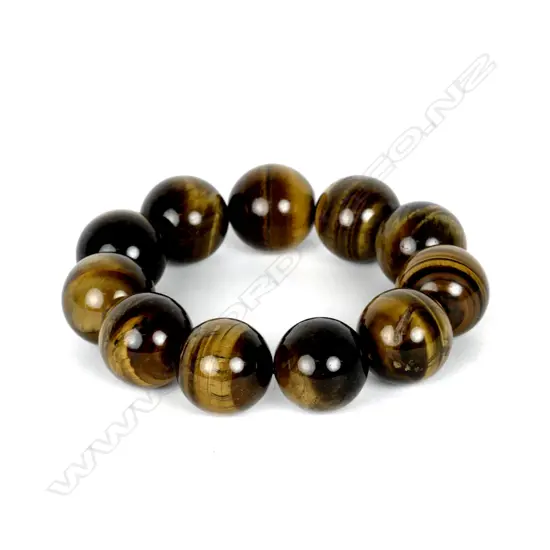 TIGER'S EYE MALA BEAD BRACELET