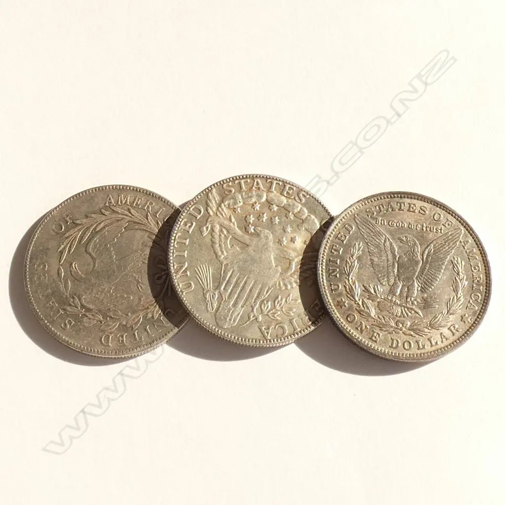 (0031) 3 USA $1 SILVER COINS FAKES? 1796. 1885 & 1799 Image 1++