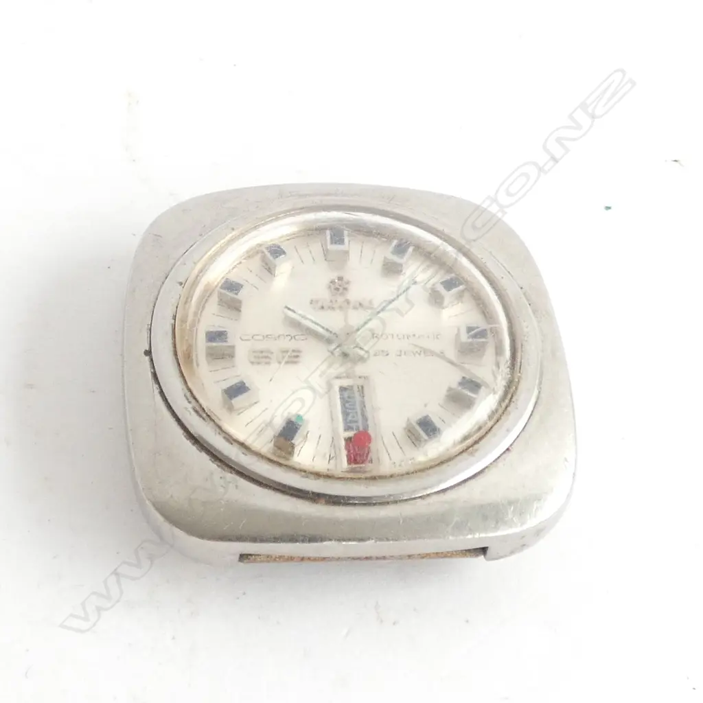 TITONI AUTO WRISTWATCH NO STRAP C 1996 SOME DAMAGE TO LENS  Image 1++