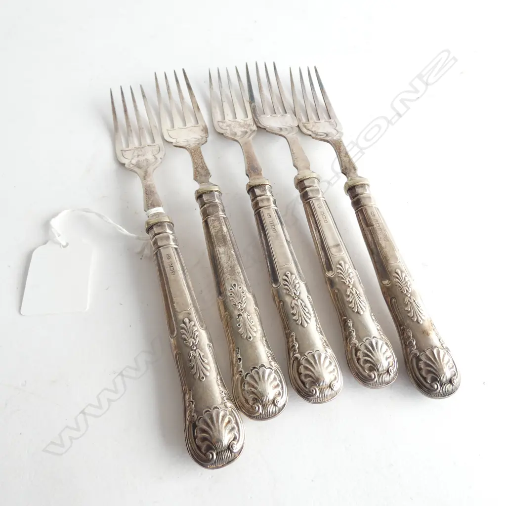 STG SILVER HANDLED FISH SET SHEFFIELD Image 1++