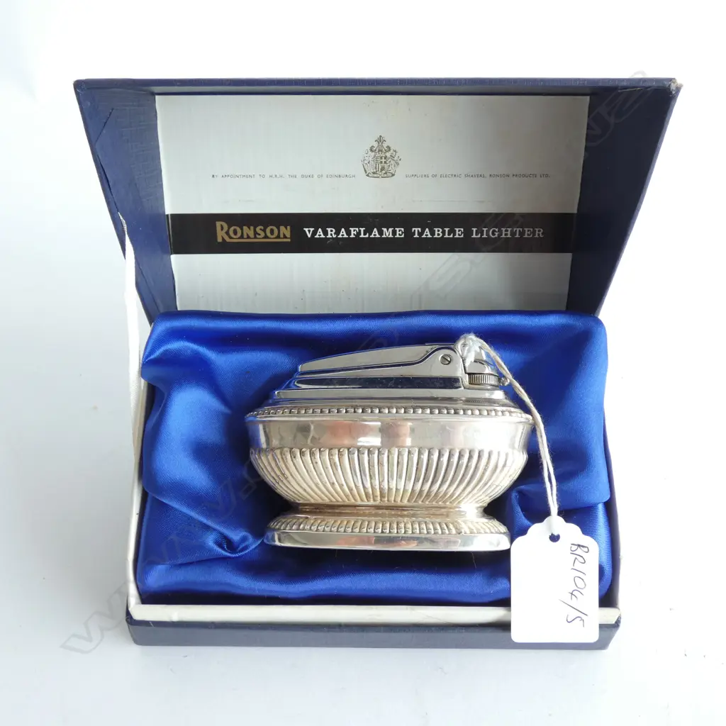 RONSON TABLE LIGHTER & BOX Image 1++