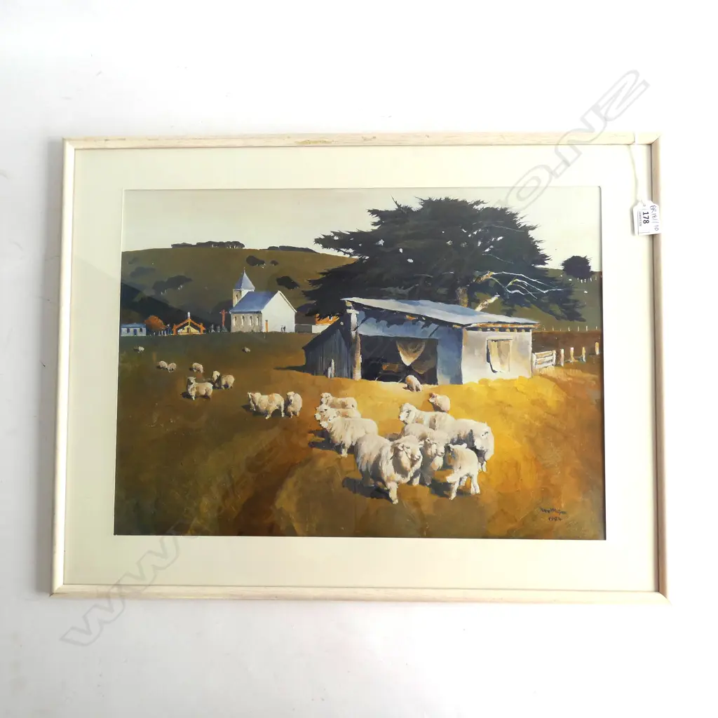PETER MCINTYRE PRINT 'THE PA KAKAHI' 360x500mm Image 1++