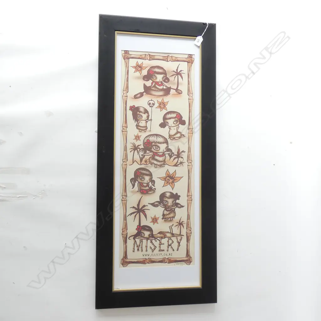 FRAMED PRINT MISERY SOUTH SEAS 805x280mm Image 1++