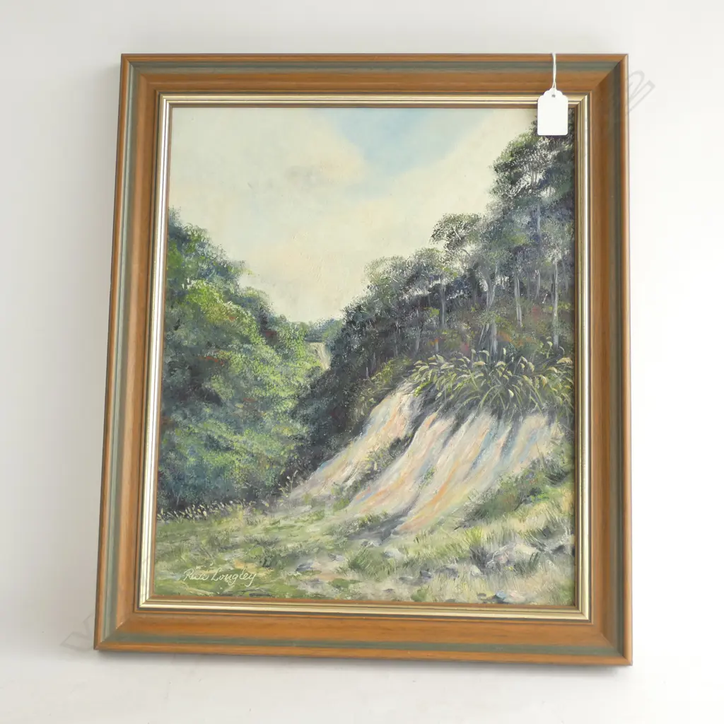 RUA LONGLEY OIL ON BOARD - BUSH SCENE Image 1++