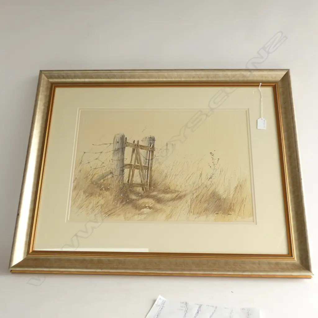 JOHN PRINCE WATER COLOUR - OLD GATE Image 1++