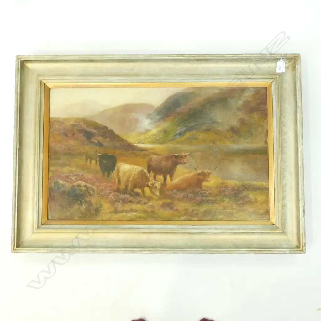 OIL PAINTING HIGHLAND CATTLE AFTER STINTON Image 1++