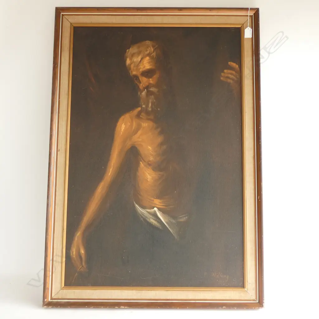 SIGNED OIL MAN & TORSO 900 X 595MM Image 1++