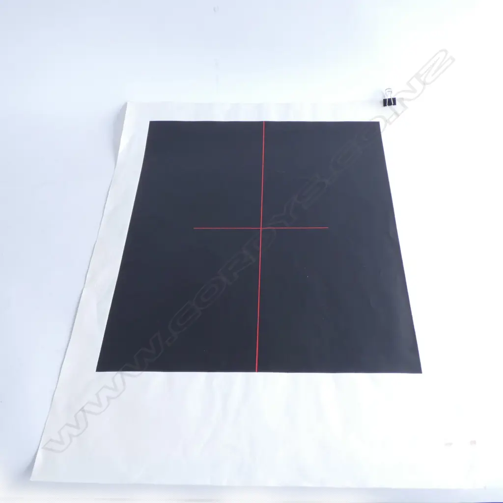 RALPH HOTERE UNTITLED SCREENPRINT FROM THE BARRY LETT MULTIPLES 575 X 472 UNFRAMED HANDLING MARKS AND SMALL TEAR Image 1++