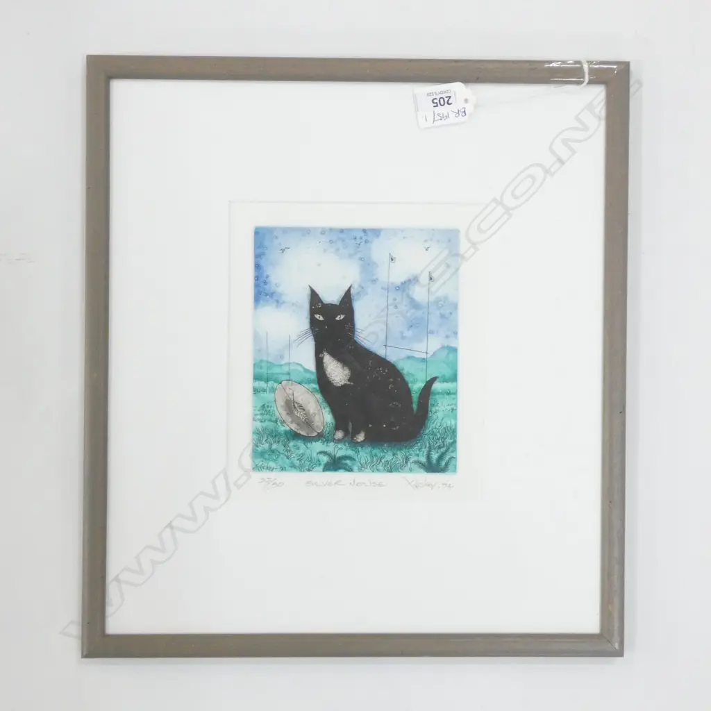 GARY TRICKER 'SILVER MOUSE' PRINT '94 33/50 150x125mm Image 1++