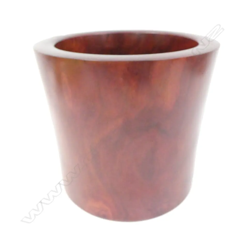 CHINESE ROSEWOOD BRUSH POT H. 200MM Image 1++