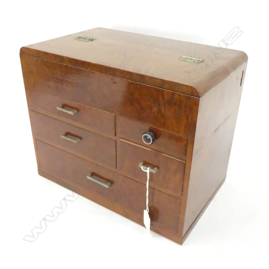 SMALL OLD JAPANESE TANSU CABINET - 2 DRAWER / 2 CUPBOARD - 460 X 325 X 430MM Image 1++
