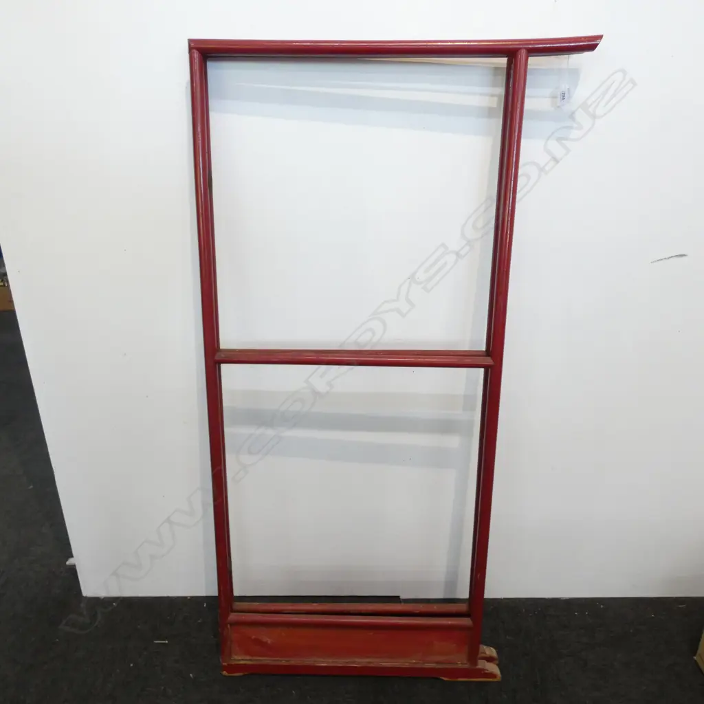 JAPANESE KIMONO STAND RED LACQUER H. 1370MM Image 1++