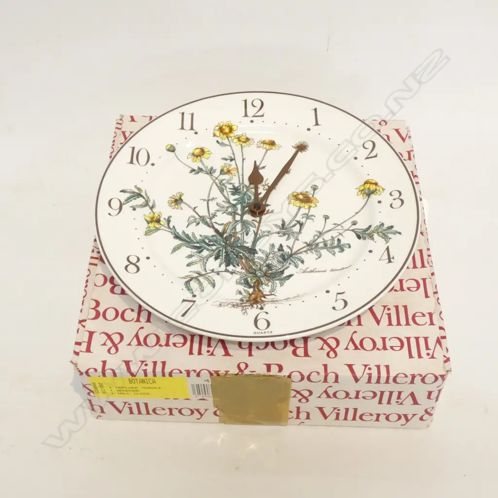 VILLEROY & BOCH BOTANICA PLATE WALL CLOCK DIA 265MM (BATTERY REQUIRED) - IN ORIGINAL BOX Image 1++