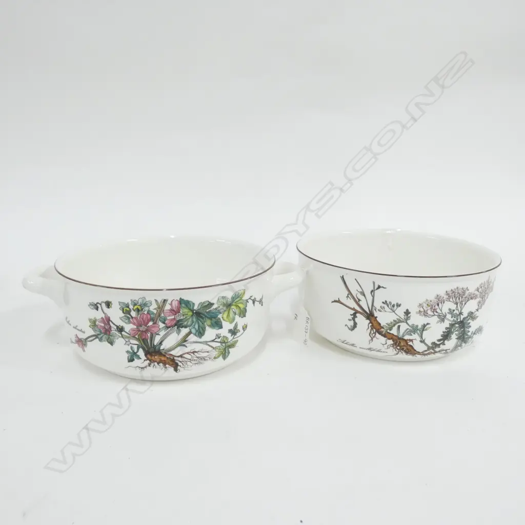 PR VILLEROY & BOCH BOTANICA SERVING BOWLS (1 WITH HANDLES) DIA 195MM Image 1++