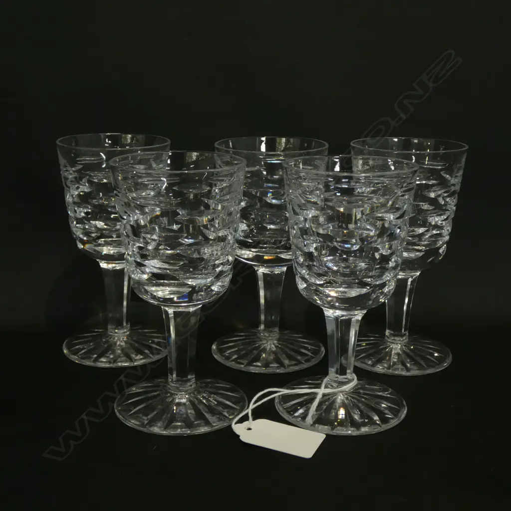 5 WATERFORD SHERRY GLASSES H. 110mm Image 1++
