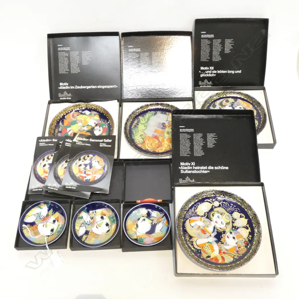 7 ROSENTHAL COLLECTORS PLATES; BOXED - 4 X DIA 160MM & 3 X DIA 95MM Image 1++