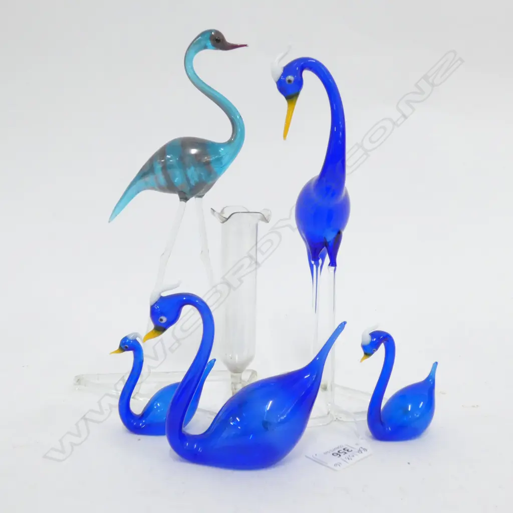 5 GLASS BIRDS H. 240MM Image 1++