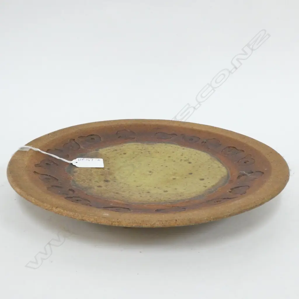 BRIAN & MARION LUSK PLATE STAMP DECORATION 290mm dia IMPRESSED MARK Image 1++