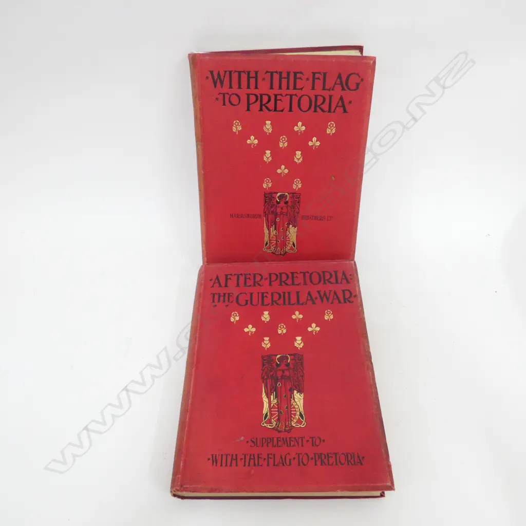2 VOLS PRETORIA GUERILLA WAR C.1902 H.330mm Image 1++