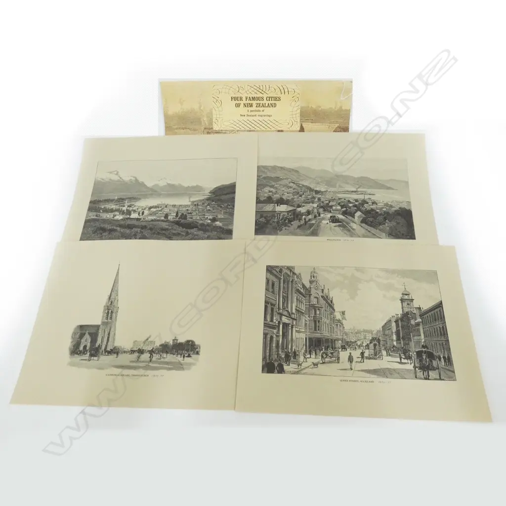 REPRODUCTION OF EARLY NZ ENGRAVINGS AND WATER COLOURS (W.W.) Image 1++