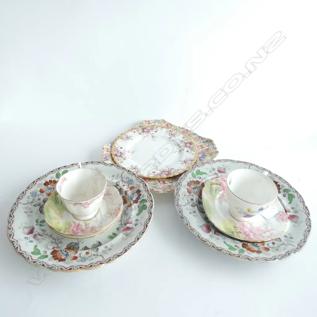 ASST. CHINA; PR IRONSTONE PLATES, 2 TRIOS ETC Image 1++