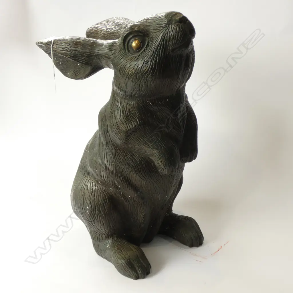 LARGE BRONZE RABBIT SCULPTURE H.480mm Image 1++