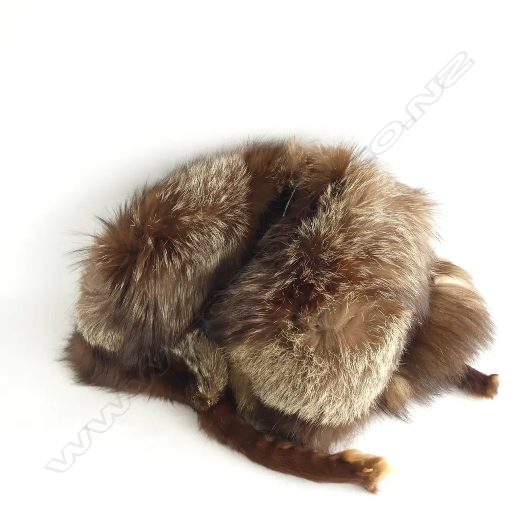 SILVER FOX FUR STOLE A/F Image 1++