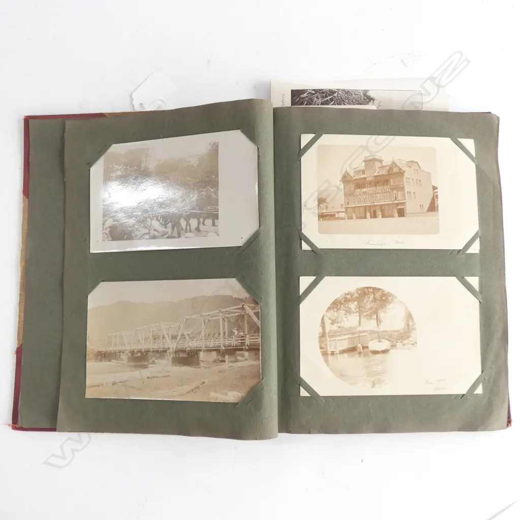 POSTCARD ALBUM EARLY WELLINGTON C. 1900 Image 1++