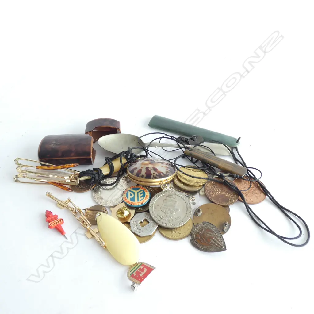ASST. COSTUME JEWELLERY, COINS ETC Image 1++