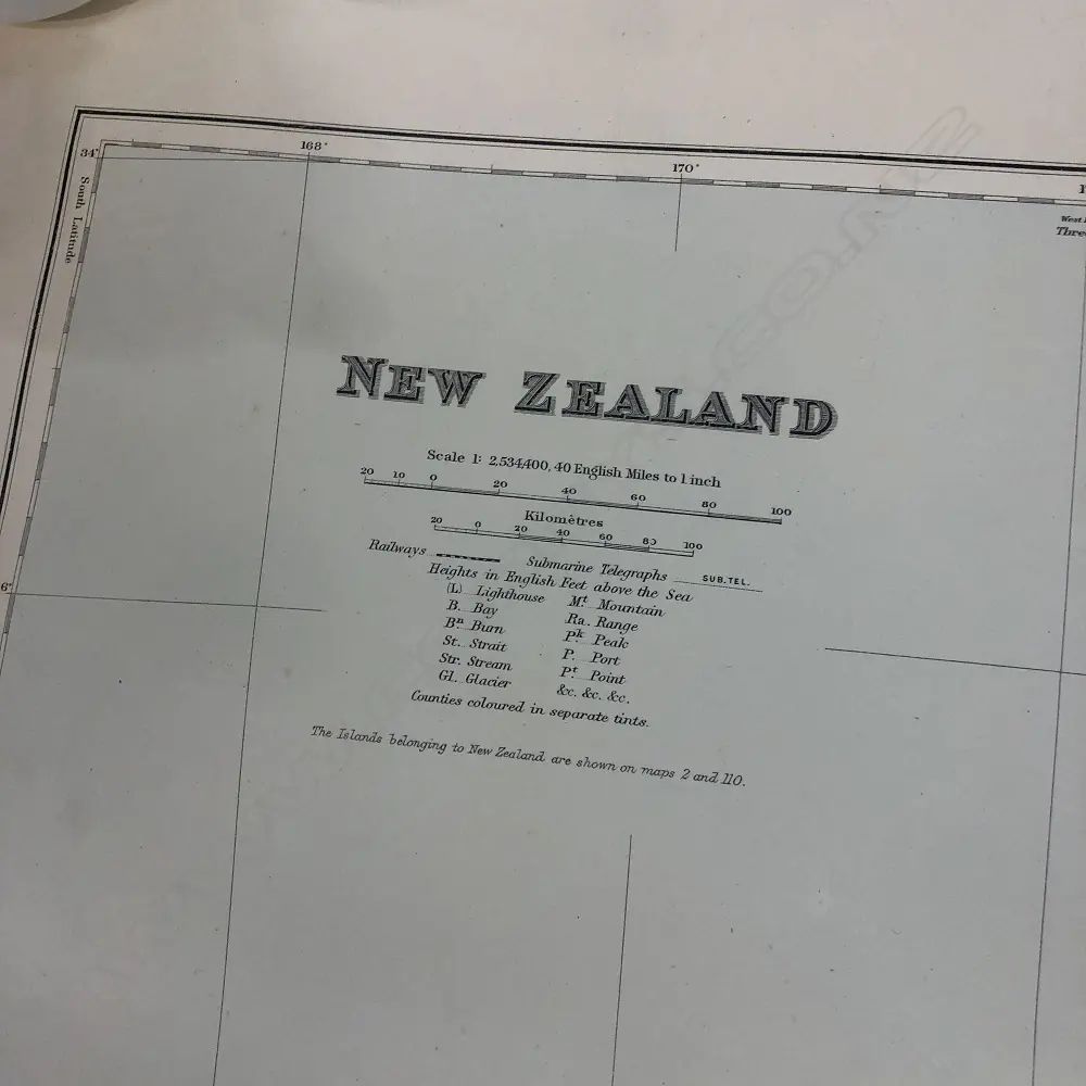 THREE OLD MAPS INCL. NZ  LARGEST 730 x 560mm Image 1++