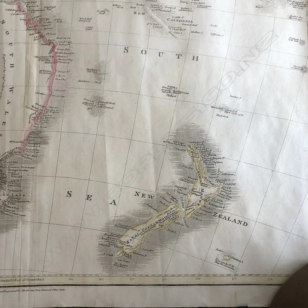 1814 MAP NEW HOLLAND & ASIATIC ISLES FOR THOMSON'S... Image 1++
