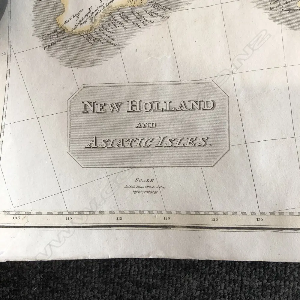 1814 MAP NEW HOLLAND & ASIATIC ISLES FOR THOMSON'S... Image 1++