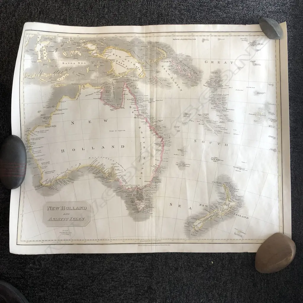 1814 MAP NEW HOLLAND & ASIATIC ISLES FOR THOMSON'S... Image 1++