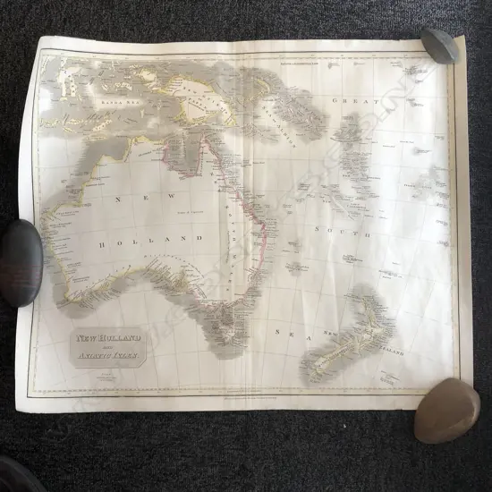 1814 MAP NEW HOLLAND & ASIATIC ISLES FOR THOMSON'S...