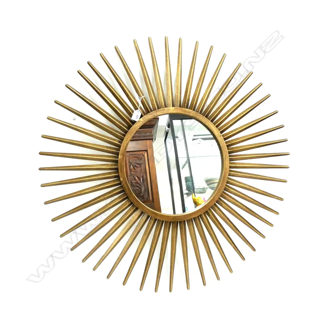 LARGE METAL STARBURST MIRROR 870mm dia Image 1++