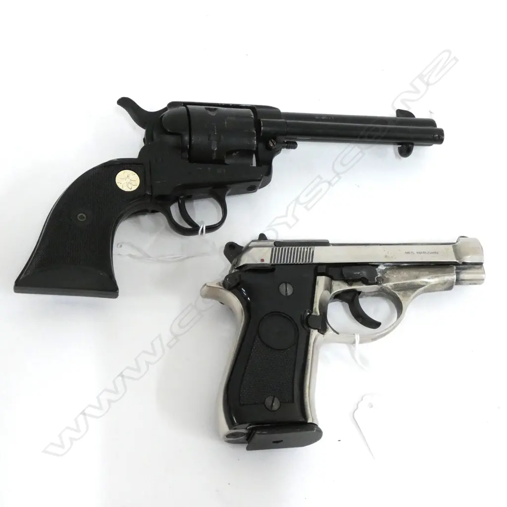 2 PROPGUN PISTOLS; URAREX MOD. ARMY 45 & MARUSHIN M-84 Image 1++