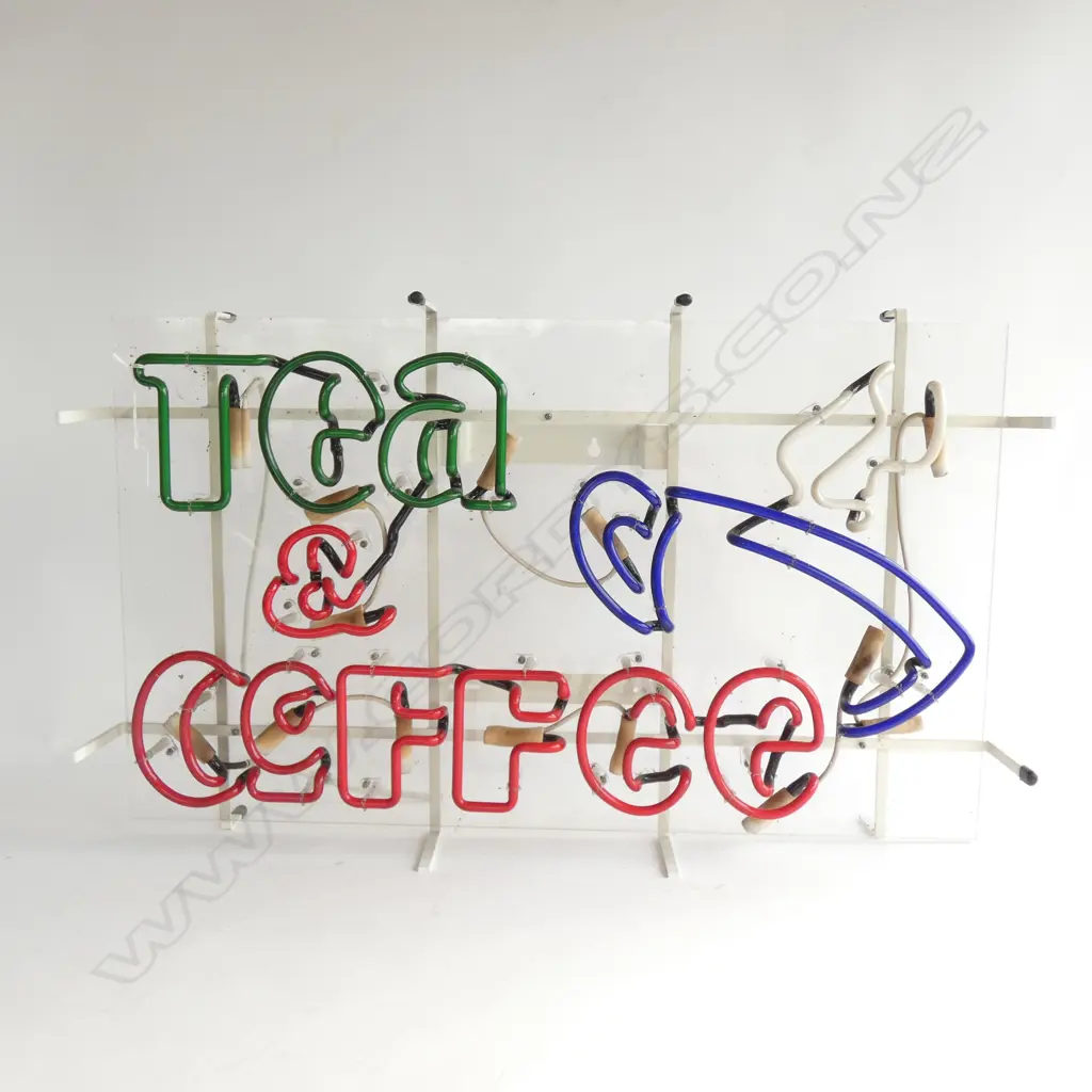 TEA & COFFEE NEON SIGN 480x810mm Image 1++