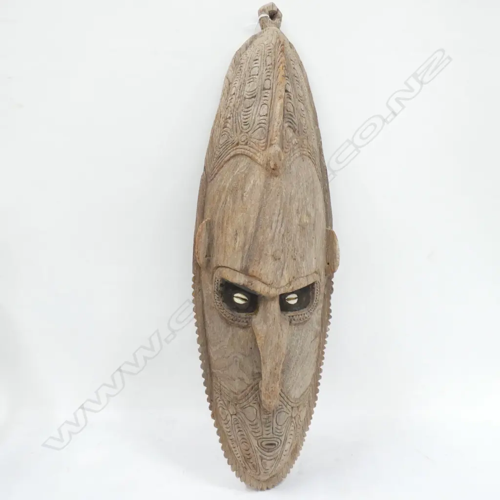 VINTAGE COASTAL SEPIK MASK, PAPUA NEW GUINEA, 630mm Image 1++