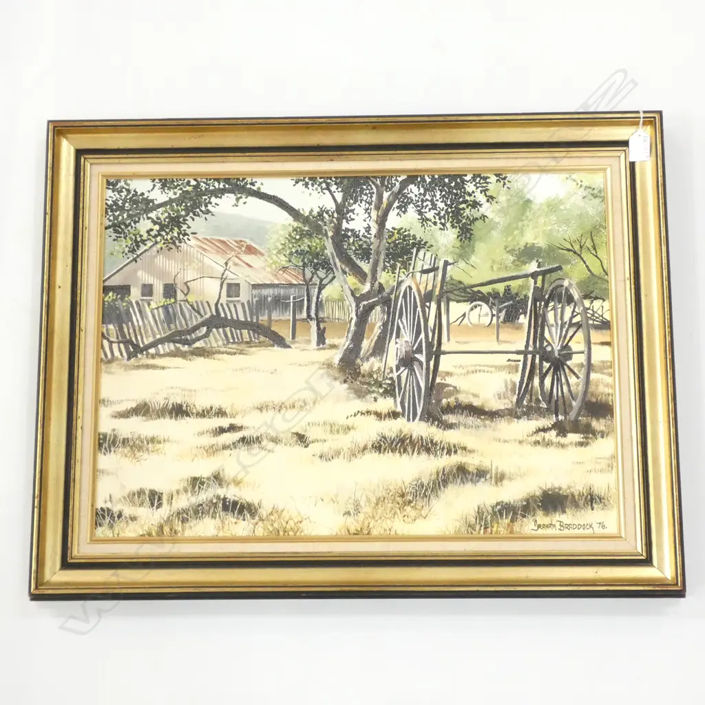 GRAHAM BRADDOCK 'THE RELIC' KORERE - NELSON '76 OIL ON BOARD 435x615mm Image 1++