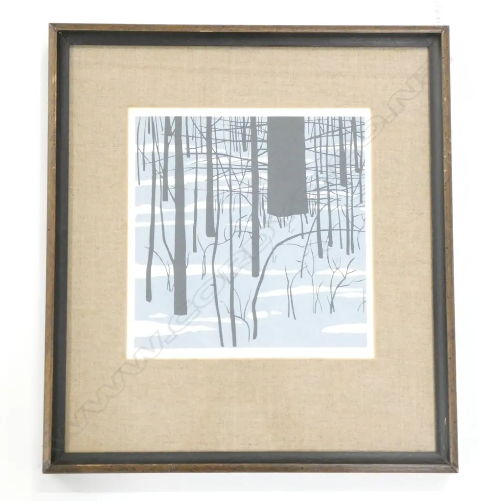 ROBERT ANGELOCK ‘WOODS IN WINTER’ PRINT 1982 31/101 230x225mm Image 1++