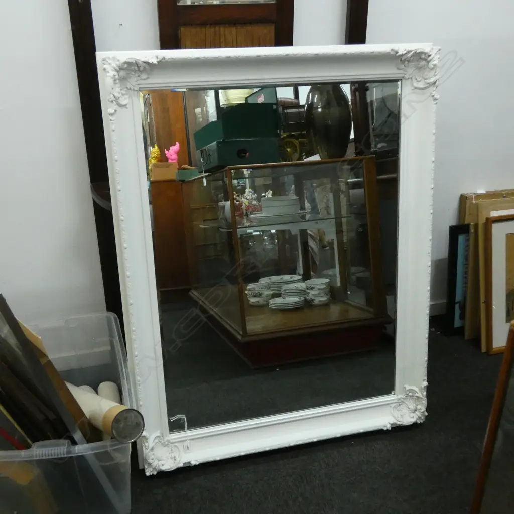 LARGE FRAMED MIRROR (PAINTED FRAME) Image 1++