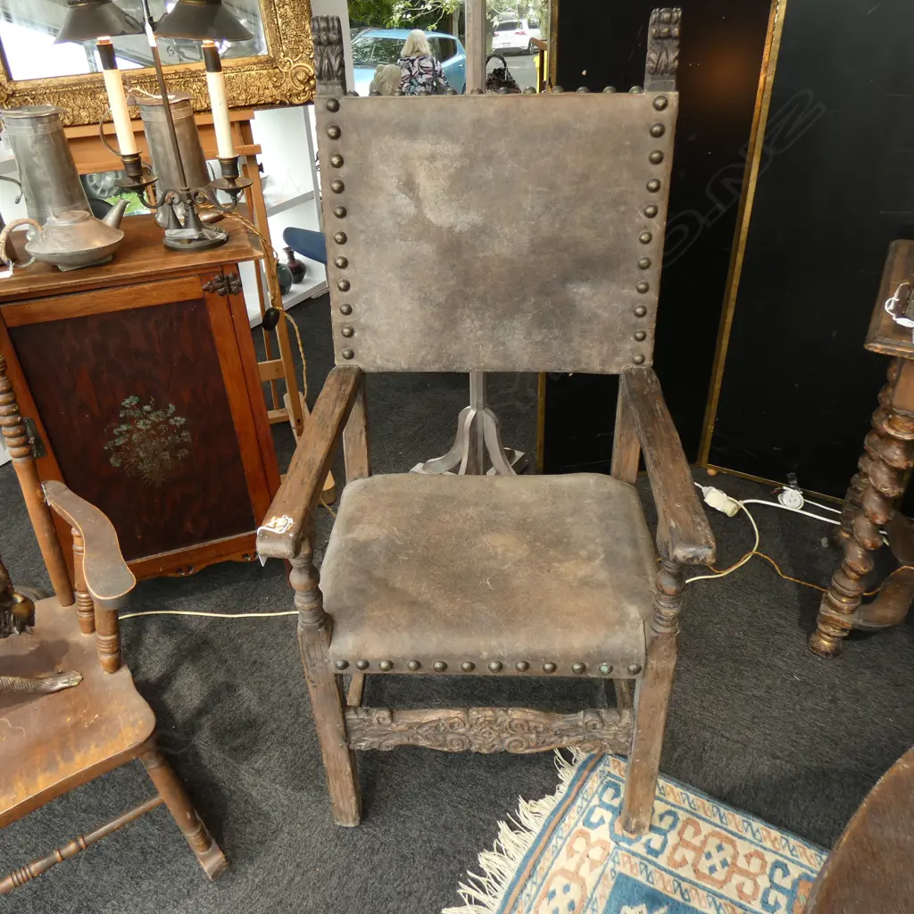 SPANISH RENAISSANCE REVIVAL CHAIR Image 1++