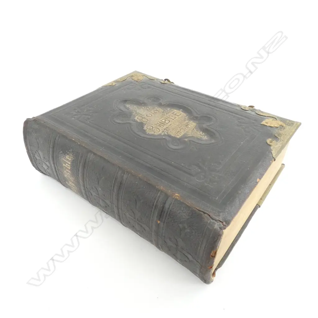 LATE 19thC HOLY BIBLE H.340mm Image 1++