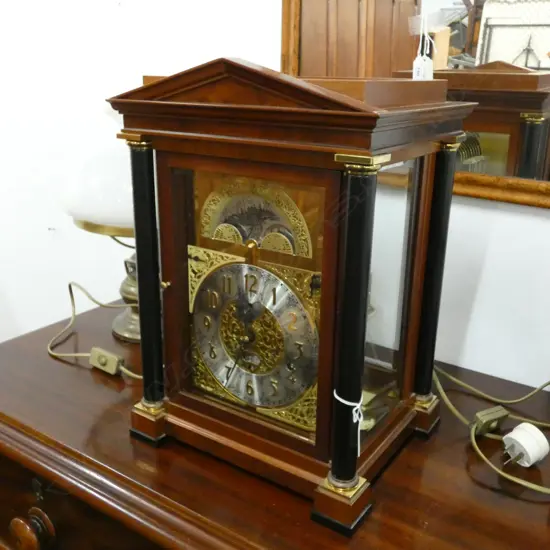KIENINGER 9 BELL CLOCK BIEDERMEIER STYLE...