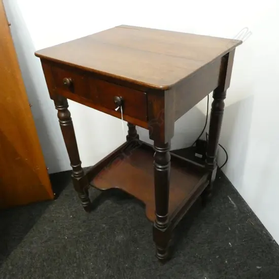 VICTORIAN MAHOGANY SIDE TABLE...