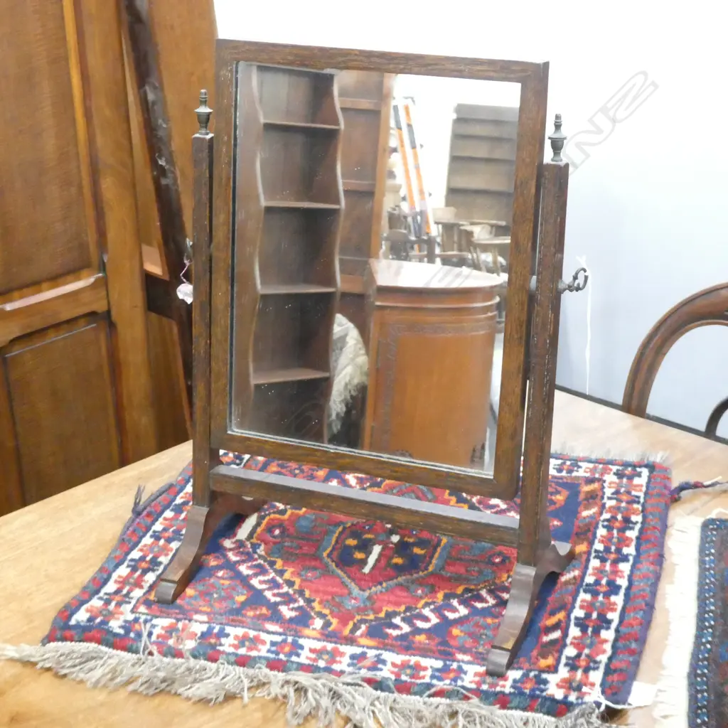 ANTIQUE VANITY TOILET MIRROR H.545mm Image 1++
