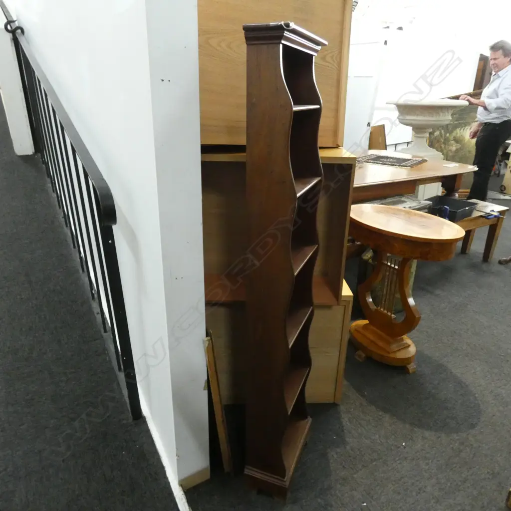 TALL NARROW BOOKCASE W.345mm H.1390mm Image 1++