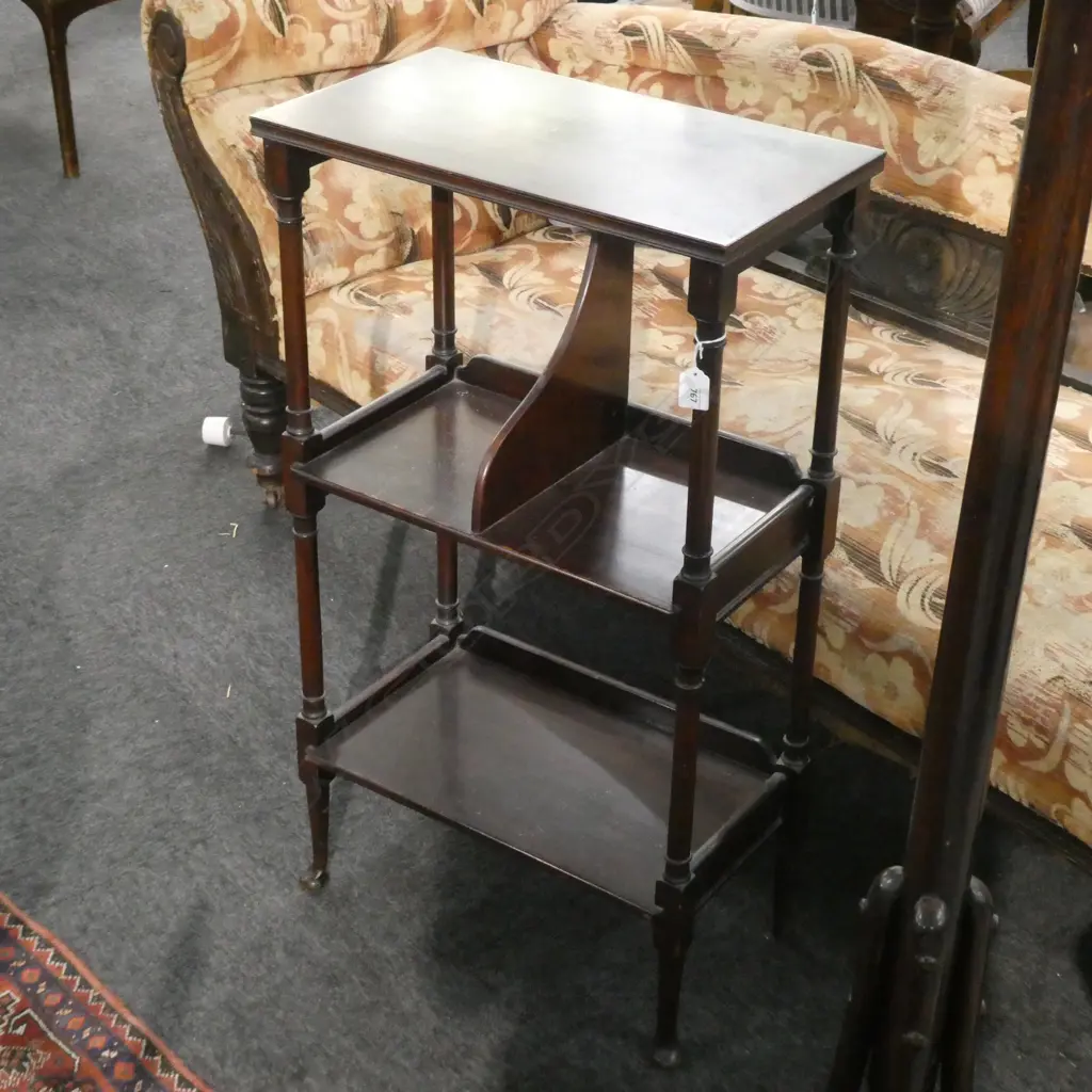 SMALL MAHOGANY VINTAGE BOOKCASE REGENCY STYLE... Image 1++