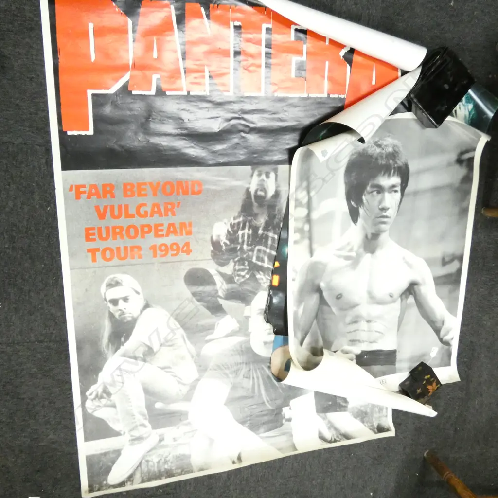 2 PANTERA POSTERS 1.4 X 1M + BRUCE LEE + GUITARIST Image 1++
