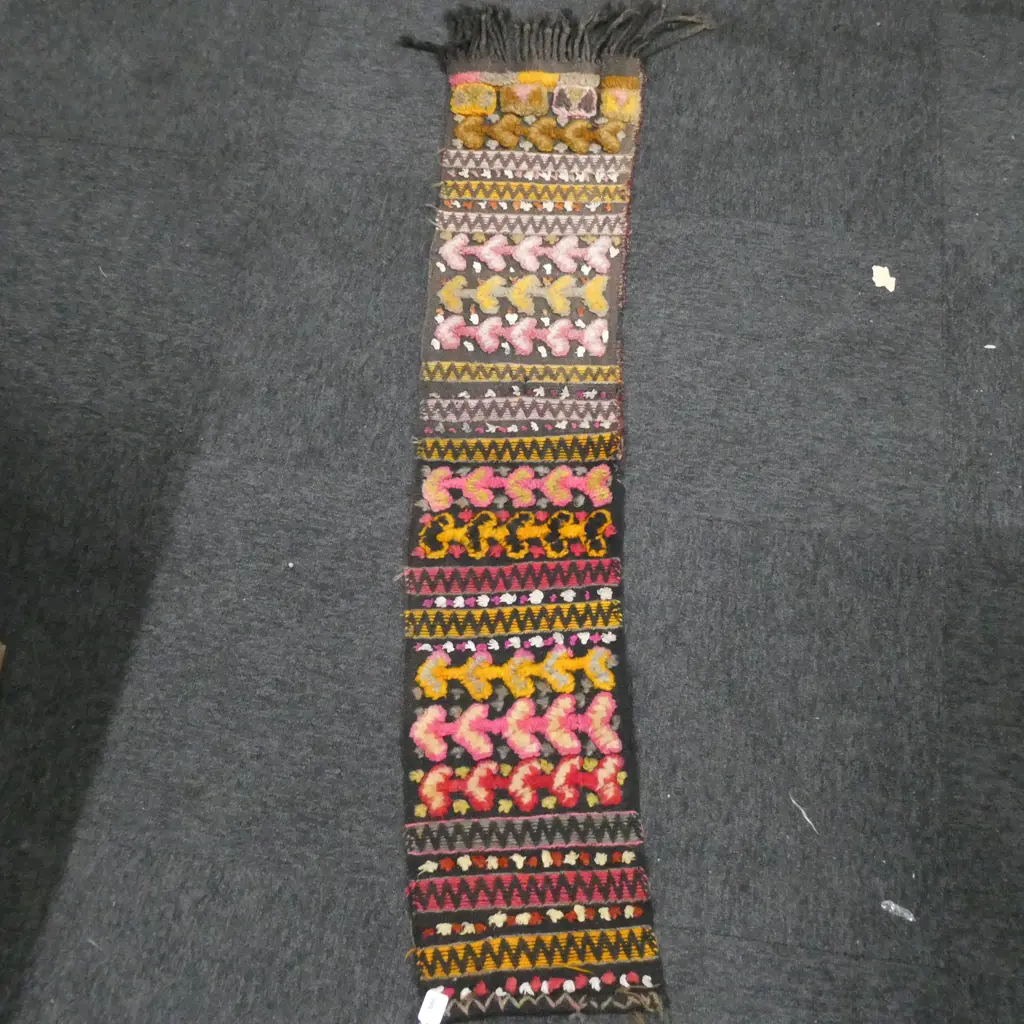 HAND KNOTTED TRIBAL HANGING 1400x270mm Image 1++